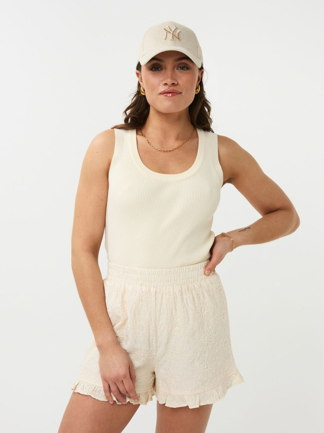 Keely knitted top beige