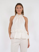 Load image into Gallery viewer, Margy bedazzled top white