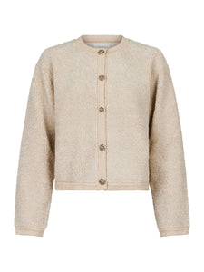 Limo fluffy cardigan sand