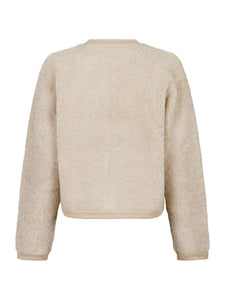 Limo fluffy cardigan sand