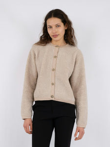 Limo fluffy cardigan sand