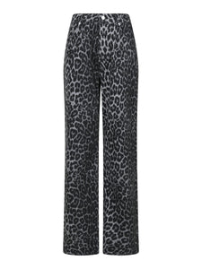 Simona grey leopard jeans