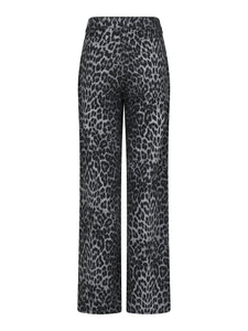 Simona grey leopard jeans