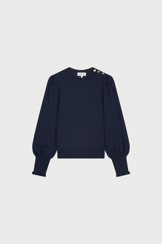Molly balloon pullover navy