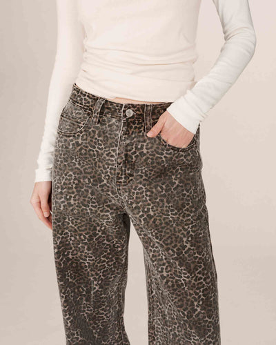 Socca leopard jeans