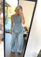 Load image into Gallery viewer, Jolly denim top