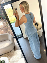 Load image into Gallery viewer, Jolly denim top