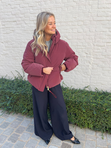 Abbie coat wineberry