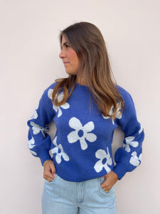 Daisie knit blue