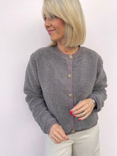 Load image into Gallery viewer, Limo fluffy knit cardigan