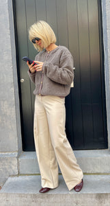 Corinne wide long pants oatmeal