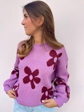 Load image into Gallery viewer, Daisie knit burgundy