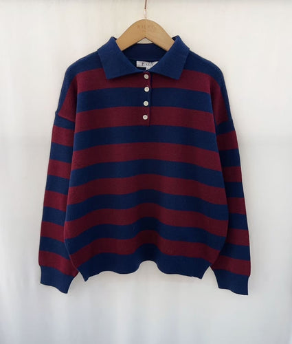 Stella polo marine/bordeaux