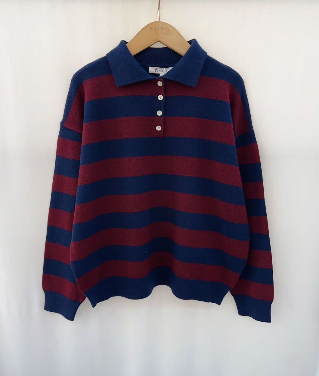 Stella polo marine/bordeaux