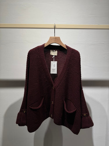 Noor cardigan bordeaux