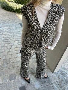 Aiden gilet leopard