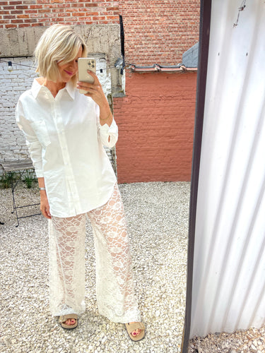 Lace pants offwhite