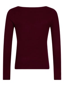 Chiara top burgundy