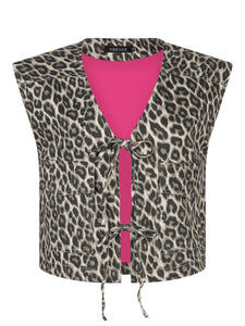 Aiden gilet leopard