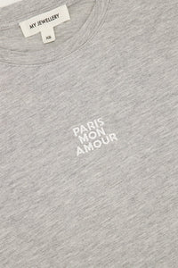 Paris mom amour grey t-shirt