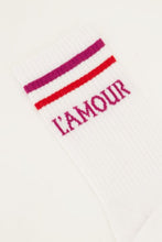 Load image into Gallery viewer, Amour socks white