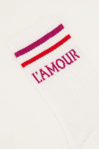 Amour socks white