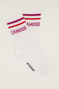 Amour socks white