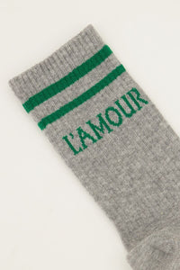 Amour socks grey