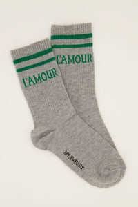 Amour socks grey